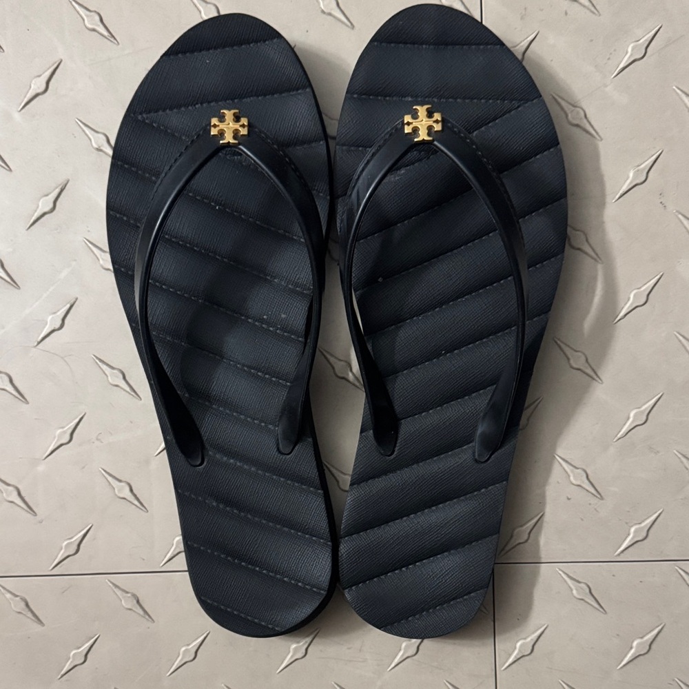 Tory Burch Black Flip Flops